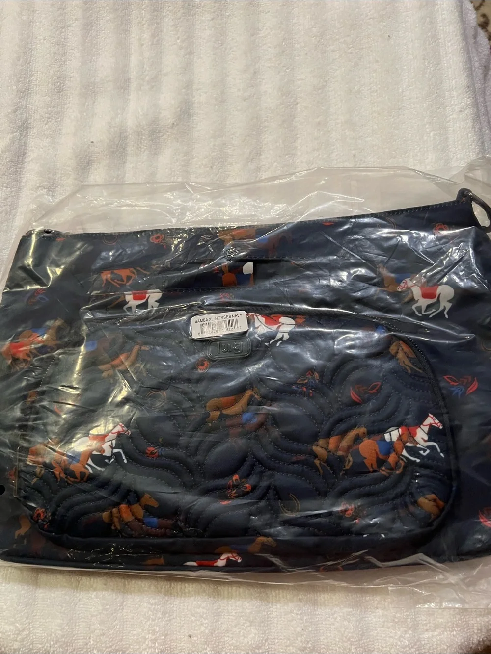 Lug Samba XL in Horses Navy NWT